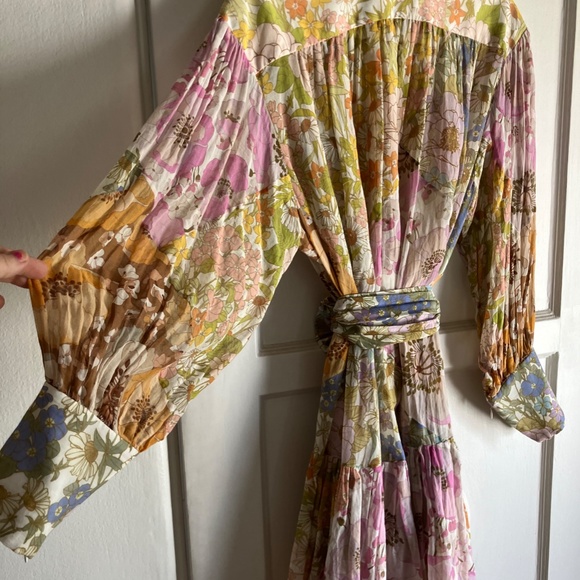 Zimmermann Super Eight Lantern Mini Dress Designer-size 3 US 8/10/12 LARGE - Picture 5 of 7